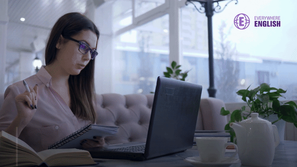 Everywhere English Gif Online English Lessons, Business English Lesson,Book your consultation, Online Lessons