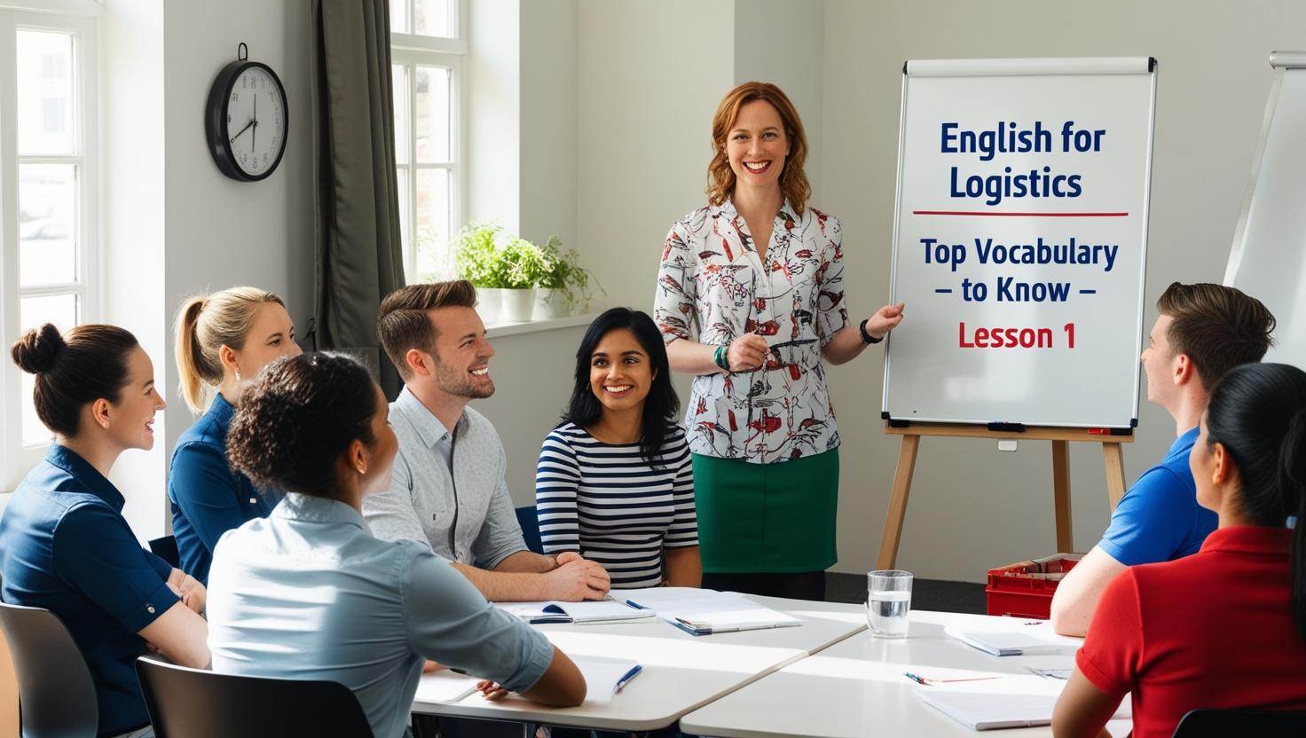 English for logistics, English for supply chain, English for freight forwarding, English for transportation logistics, English for inventory management, English for shipment tracking, English for customs procedures, English for logistics operations, English logistics communication